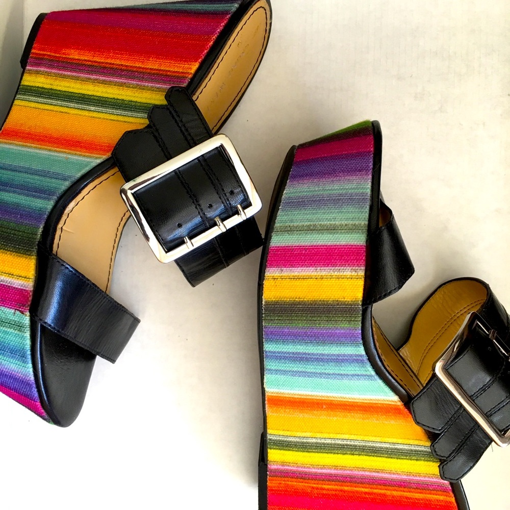 Nine West Colorful Wedges Size 9 Brand New